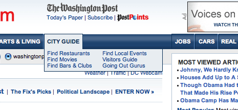 washingtonpost menu