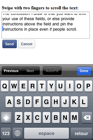 mobile-textarea-scrolled-instructions screencap