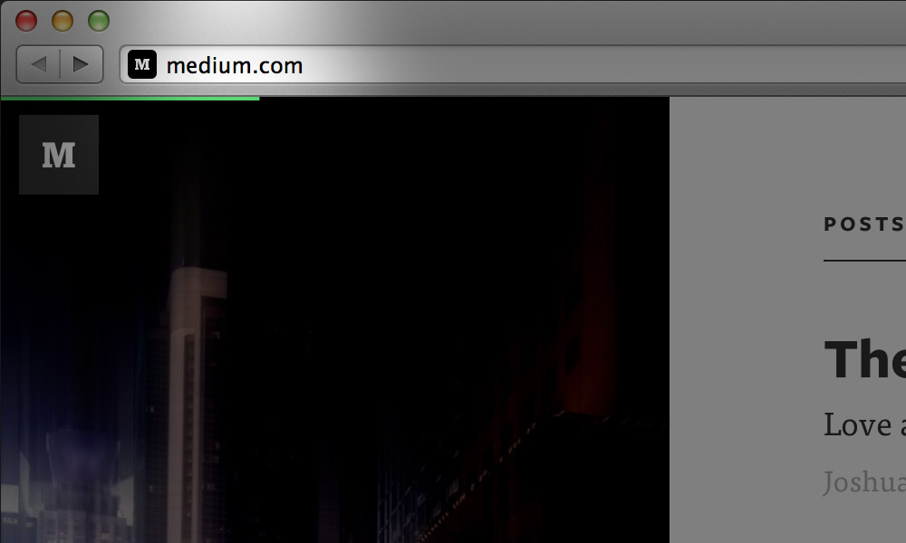 medium.com loading bar